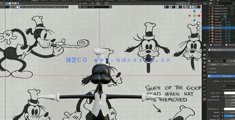 Blender创建制作3D迪士尼角色动画视频教程 (图5)