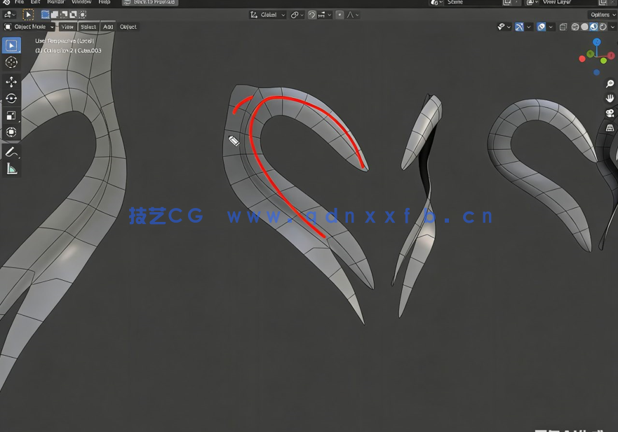  Blender黑暗幻想头盔多边形建模视频教程 (图2)