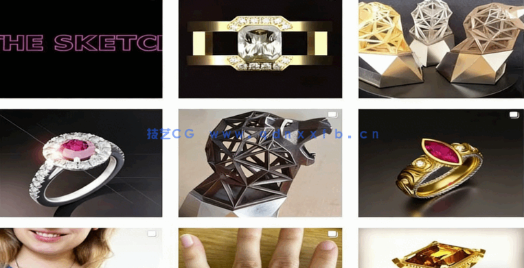 Blender珠宝首饰3D打印级设计实例制作视频教程(图2)