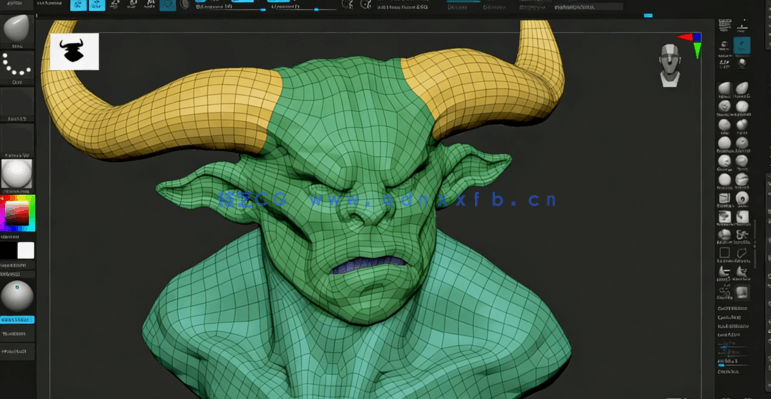 Zbrush基础入门核心技术实战训练视频教程 (图4)