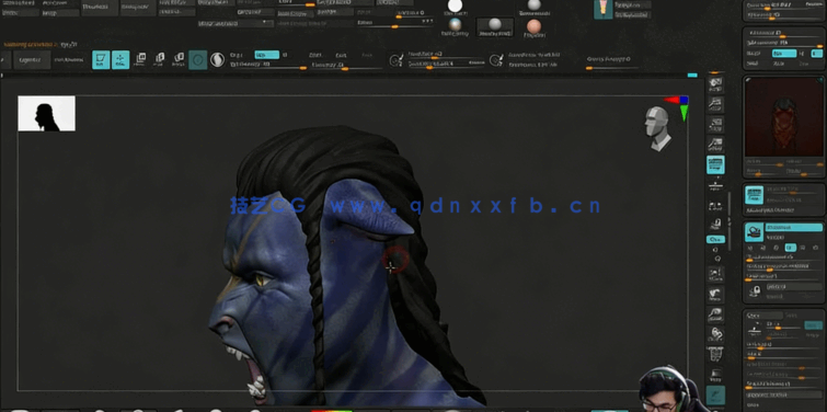 ZBrush阿凡达影视角色数字雕刻实例训练视频教程(图2)