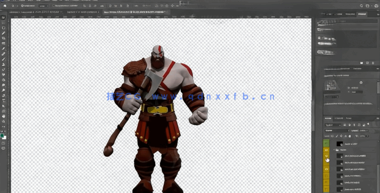 ZBrush《战神》奎托斯角色完整雕刻建模训练视频教程(图2)