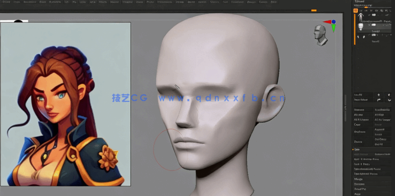 ZBrush+Maya+Substance Painter游戏角色制作全流程视频教程(图2)