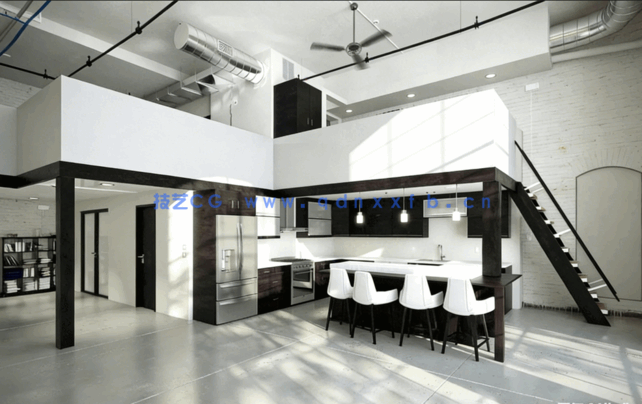 10组loft室内客厅3D模型 Evermotion – Archinteriors Vol.46(图2)