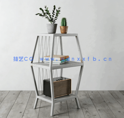 收纳柜子铁制架子盒子 Evermotion Archmodels Vol.205(图2)