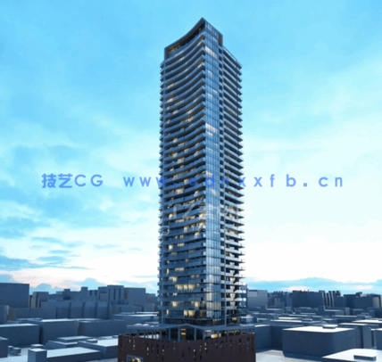 Evermotion Archmodels Vol.181[夜景 日景 现代摩天大楼 3d模型](图2)