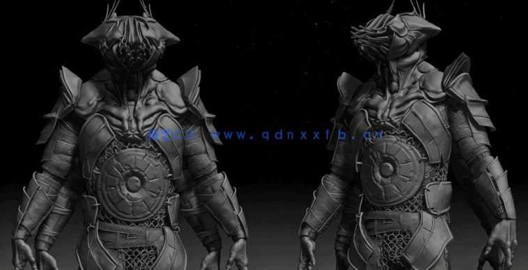 Zbrush角色硬表面雕刻建模完整流程视频教程(图4)