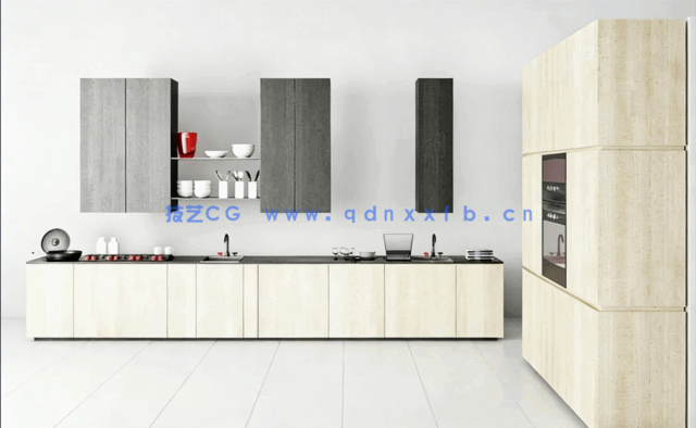 代厨房台家具3D模型 Evermotion – Archmodels Vol.166(图2)