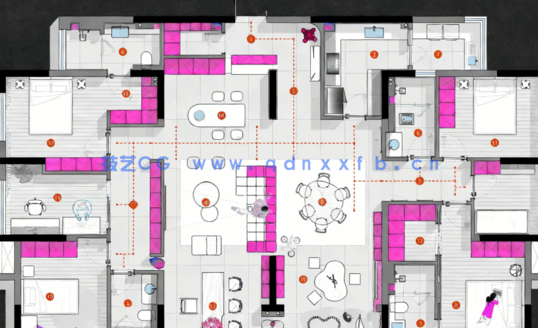 2023平面CAD彩平直出模板1.0(图2)