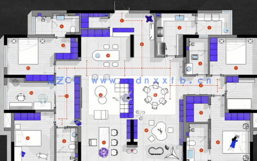 2023平面CAD彩平直出模板1.0(图3)