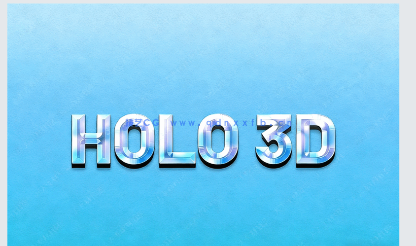 15组3D风格创意设计艺术特效PSD字模(图6)