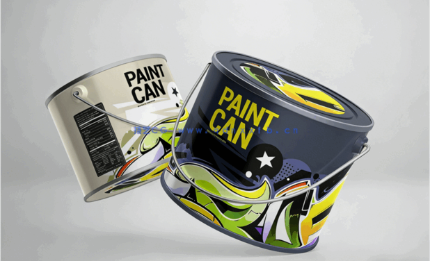 小尺寸带提手油漆罐PSD模板合集(图5)