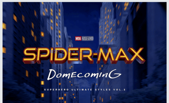 10组超级英雄风格艺术特效PSD字模(图1)