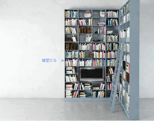  Evermotion Archmodels vol. 179书柜模型(图2)