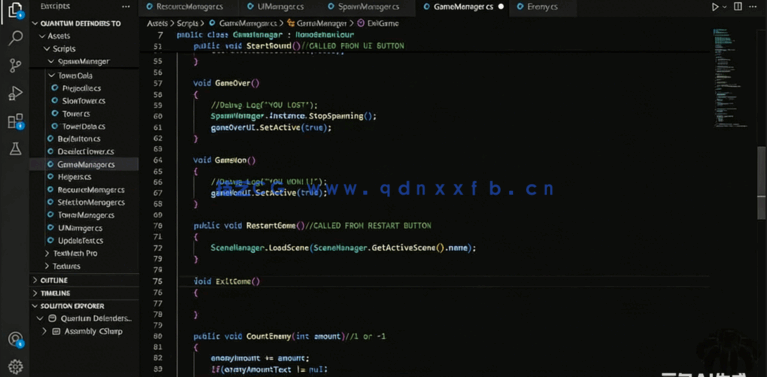 Unity科幻塔防游戏实例制作视频教程(图5)