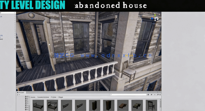 Unity《最后生还者》游戏关卡废弃房屋实例制作视频教程(图5)