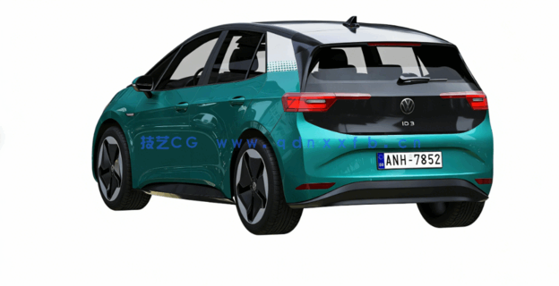 现代大众汽车 轿车 跑车 3D模型(图1)