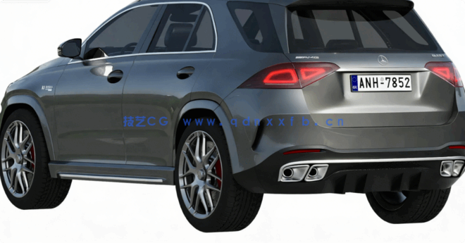 现代梅赛德斯奔驰GLE 轿车 跑车 3D模型(图1)