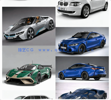 112辆 小汽车3dmax模型Car 3D Models Bundle January 2021(图2)