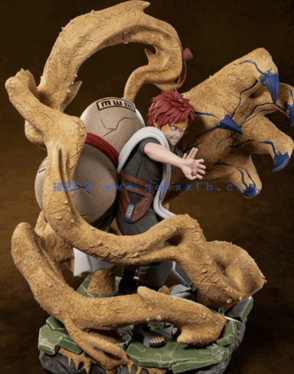 [3D打印人物] 我爱罗战斗姿势Gaara《火影忍者》动漫角色雕刻手办3D打印模(图1)