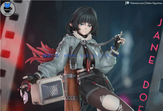 [3D打印人物] 星见雅《绝区零》游戏角色雕刻手办3D打印模型(图1)