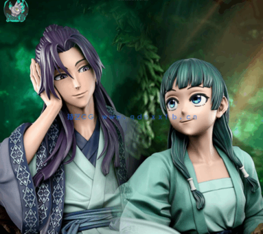 [3D打印人物] 猫猫与壬氏《药师少女的呢喃》动漫角色雕刻手办3D打印模型(图1)