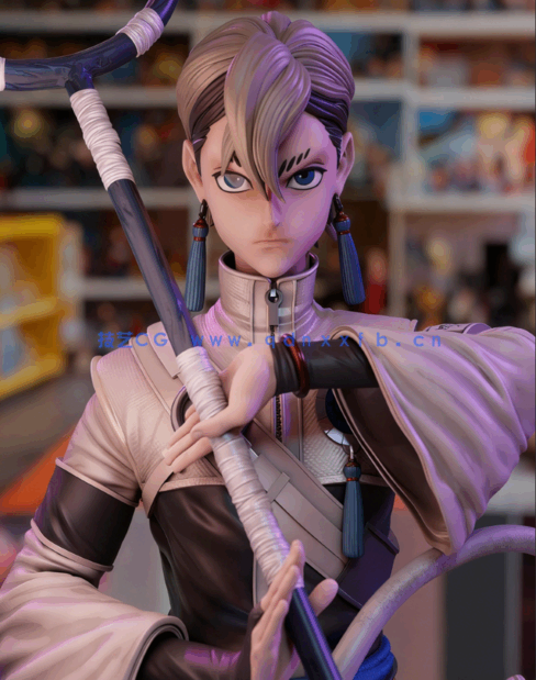 [3D打印人物] 赞卡·尼吉库Zanka Nijiku《废渊战鬼 咔嗒咔嗒》动漫角色雕刻手(图1)