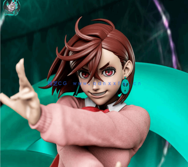 [3D打印人物] 绫濑桃Momo Ayase战斗姿势《当哒当》动漫角色雕刻手办3D(图1)