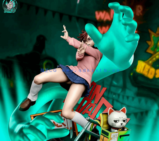 [3D打印人物] 绫濑桃Momo Ayase战斗姿势《当哒当》动漫角色雕刻手办3D(图3)