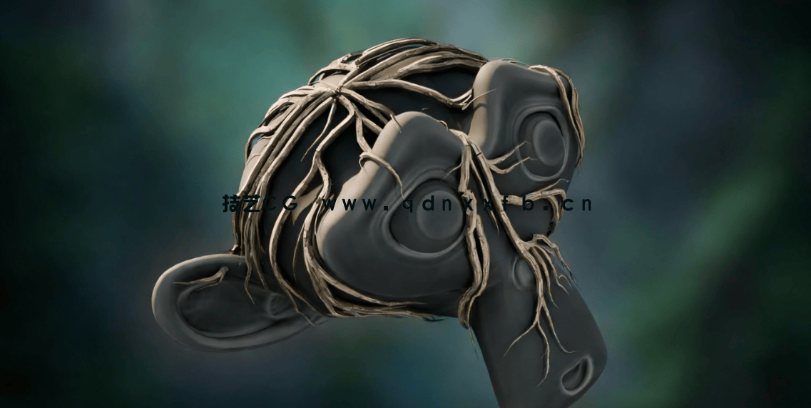 Blender 4几何节点藤蔓植物实例制作视频教程(图2)