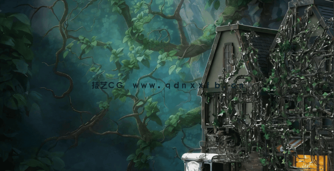 Blender 4几何节点藤蔓植物实例制作视频教程(图6)