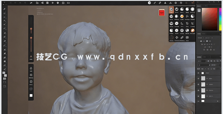 Nomad sculpt卡通人物面部雕刻建模制作视频教程(图3)