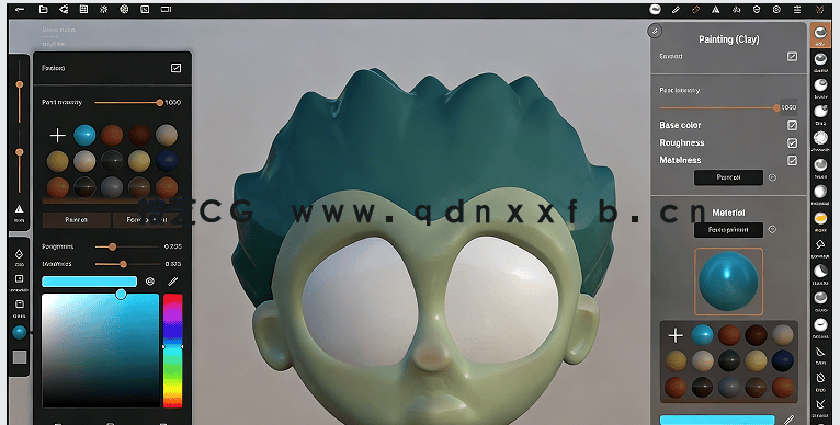 Nomad sculpt卡通人物面部雕刻建模制作视频教程(图6)