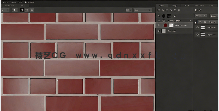 Quixel Mixer砖墙纹理制作实例训练视频教程(图1)