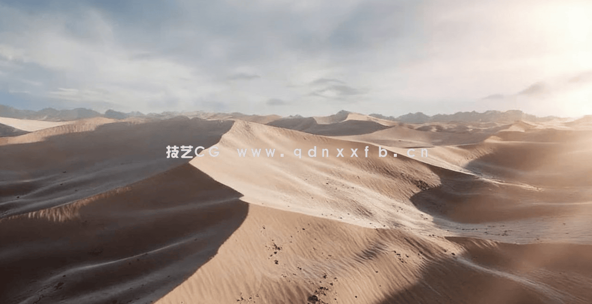 Blender逼真沙漠3D环境场景实例制作视频教程(图5)