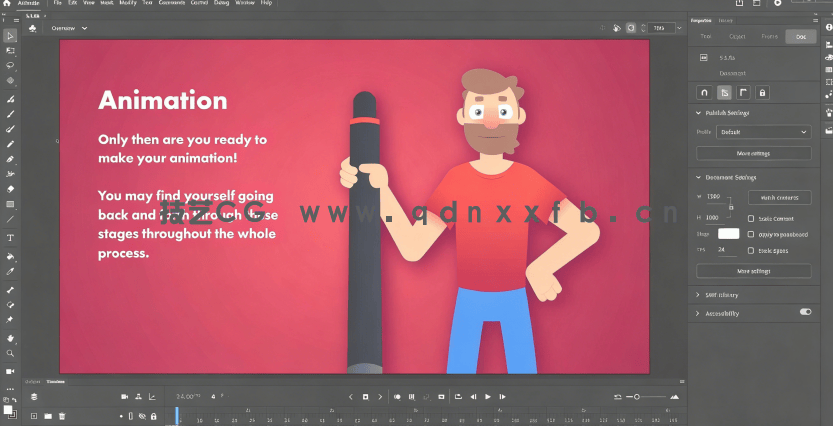 Adobe Animate2D逐帧酷炫动画完整过程视频教程(图4)