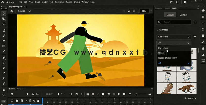 Animate CC最新版使用技巧视频教程(图1)