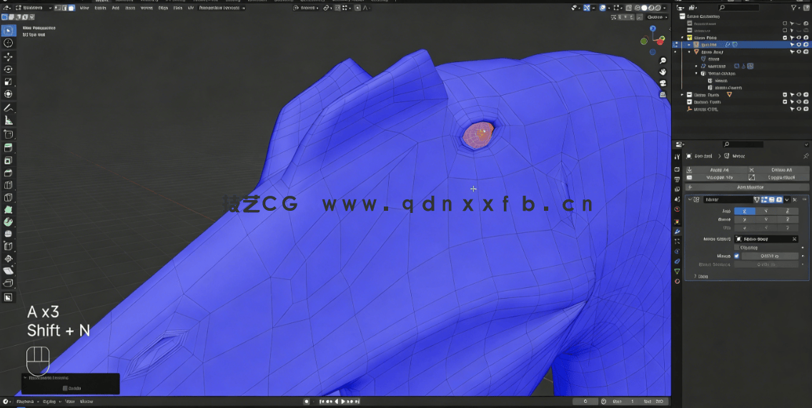  Blender逼真棘龙模型完整制作流程视频教程(图6)