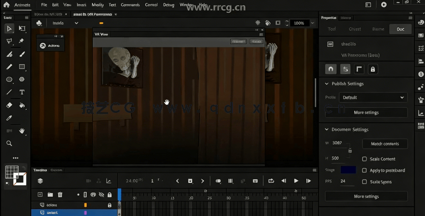 Adobe Animate VR虚拟现实场景制作训练视频教程(图1)