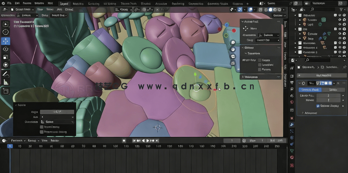 Blender中式涮火锅模型实例制作视频教程(图5)