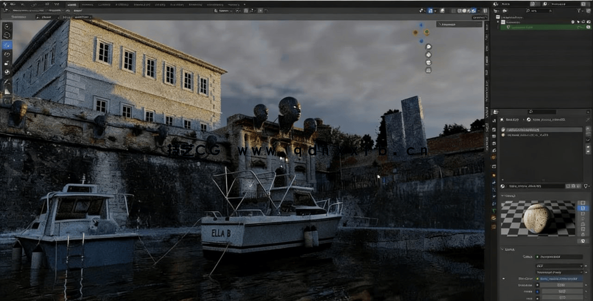 Blender与RealityCapture未来主义影视建筑场景制作视频教程(图4)
