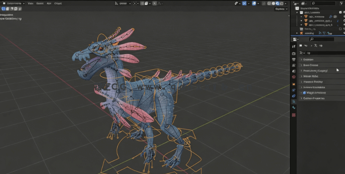 Blender史诗级远古类恐龙生物制作流程视频教程(图6)
