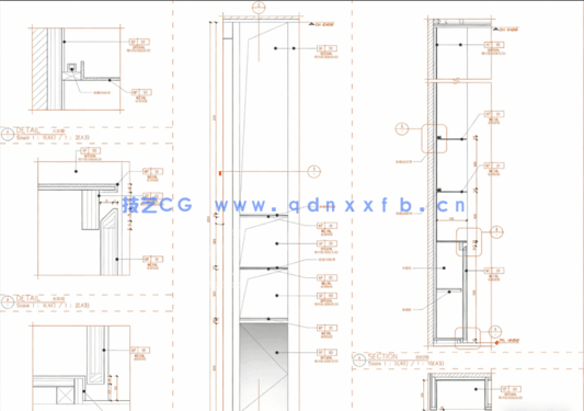 卫生间人体工程学CAD+节点大样+动态图块(图5)