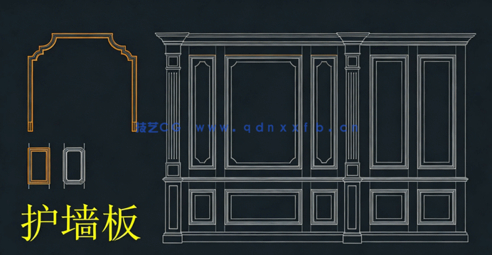 2022年立面构件cad动态图块(图3)