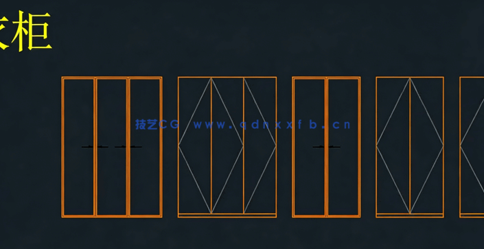 2022年立面构件cad动态图块(图4)