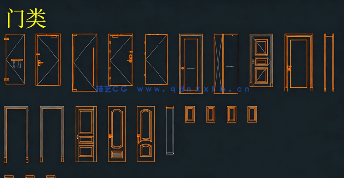 2022年立面构件cad动态图块(图5)