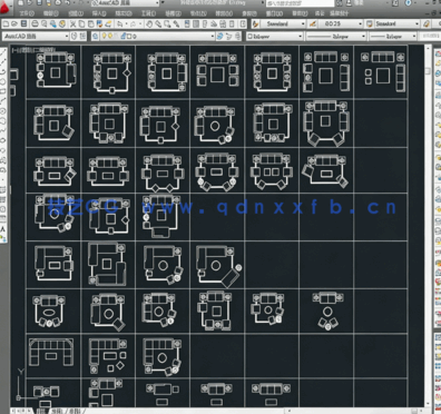 抖音云学贝动态块三图库CAD图块家装使用(图3)