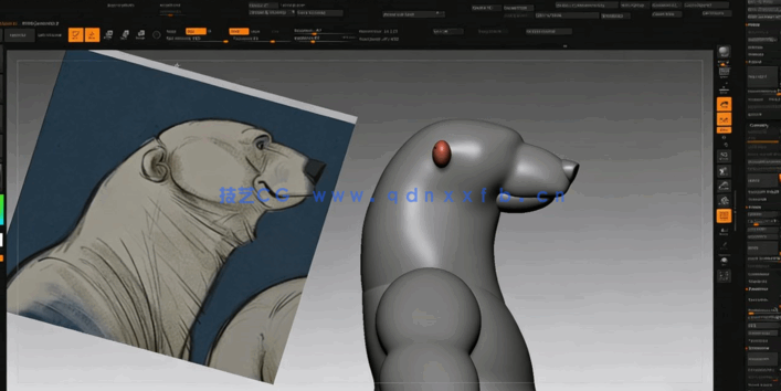 ZBrush迪斯尼卡通熊角色雕刻大师级训练视频教程(图2)