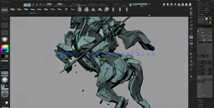 ZBrush中Blockout高效雕刻建模技巧视频教程(图4)