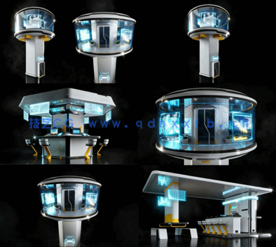 Kitbash3D –道具：高科技街(图2)